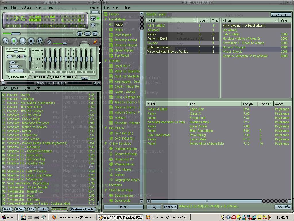 winamp opactiy